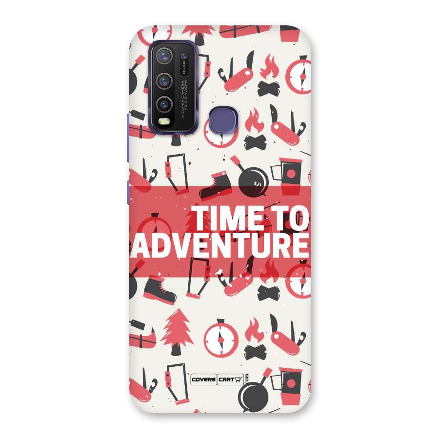 Time To Adventure Radiant Red Back Case for Vivo Y30