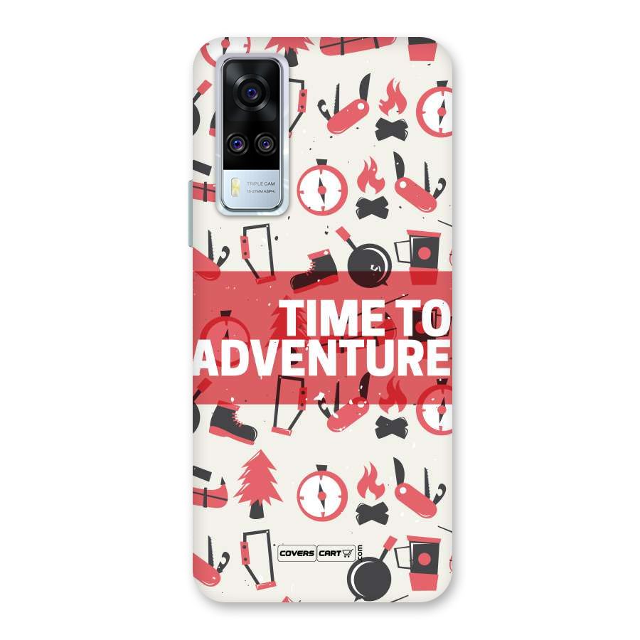 Time To Adventure Radiant Red Back Case for Vivo Y31