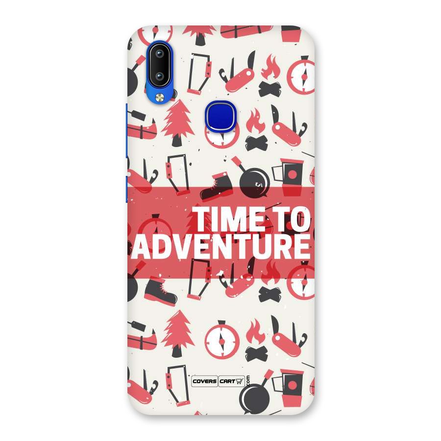 Time To Adventure Radiant Red Back Case for Vivo Y91