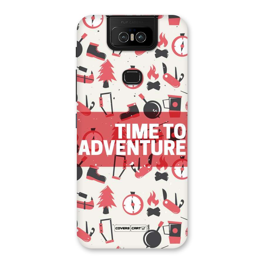 Time To Adventure Radiant Red Back Case for Zenfone 6z