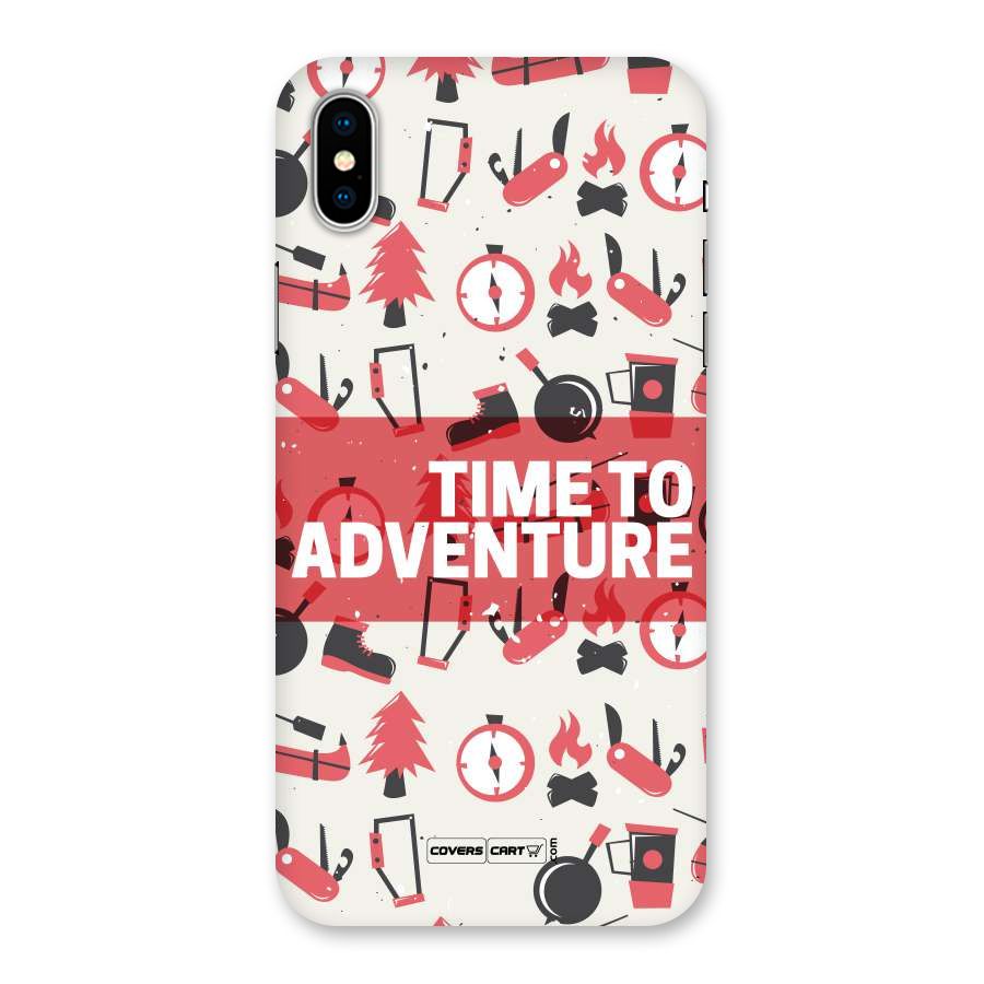 Time To Adventure Radiant Red Back Case for iPhone XS