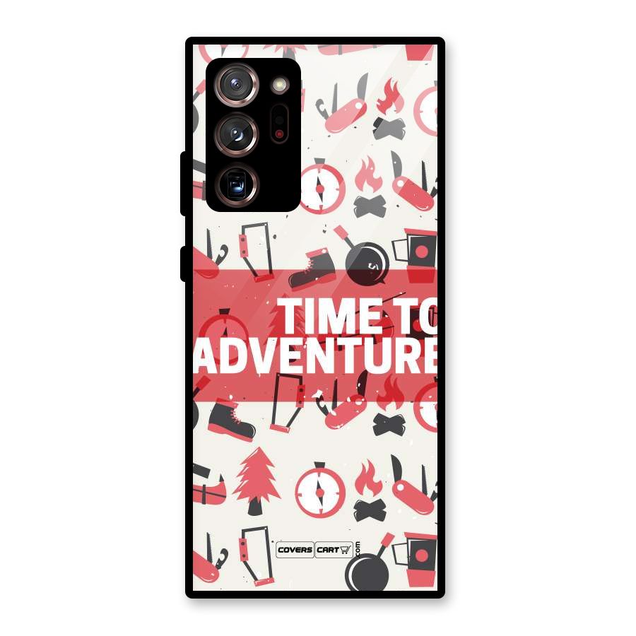 Time To Adventure Radiant Red Glass Back Case for Galaxy Note 20 Ultra
