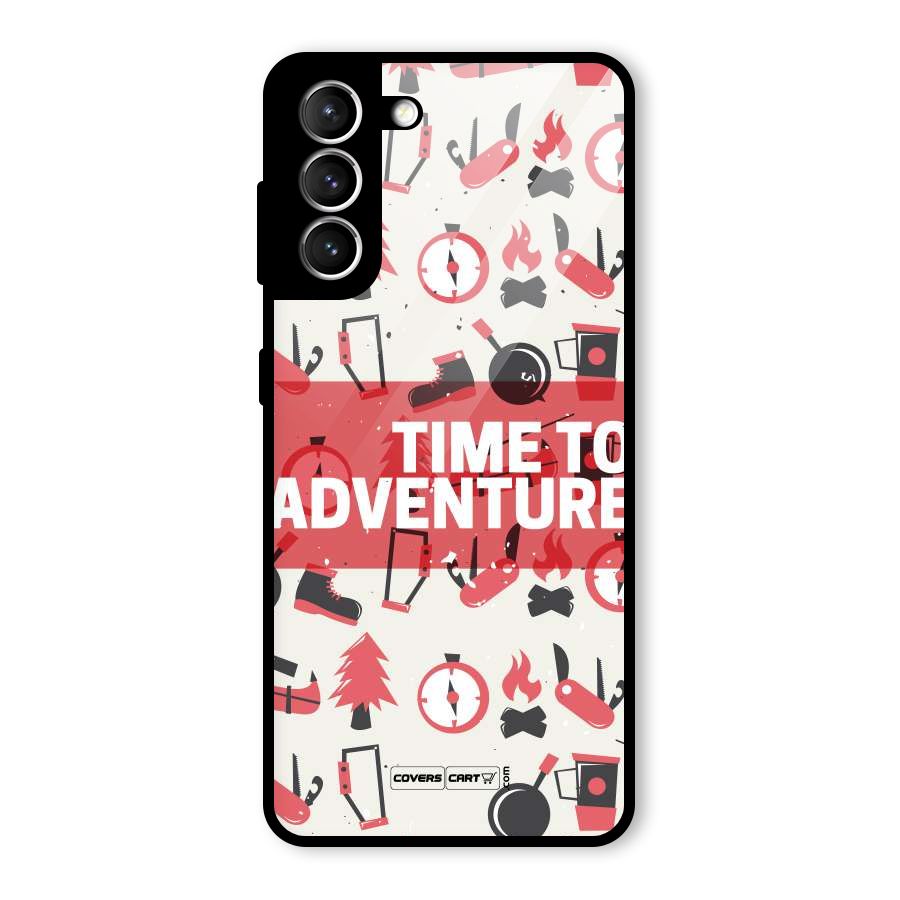 Time To Adventure Radiant Red Glass Back Case for Galaxy S21 5G