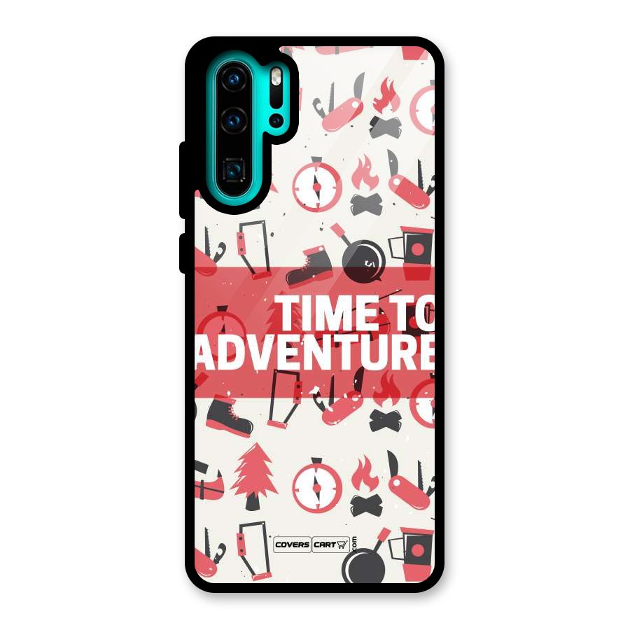 Time To Adventure Radiant Red Glass Back Case for Huawei P30 Pro