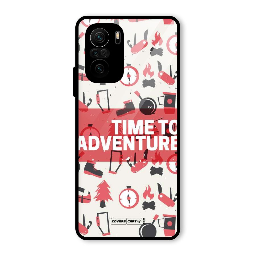 Time To Adventure Radiant Red Glass Back Case for Mi 11x