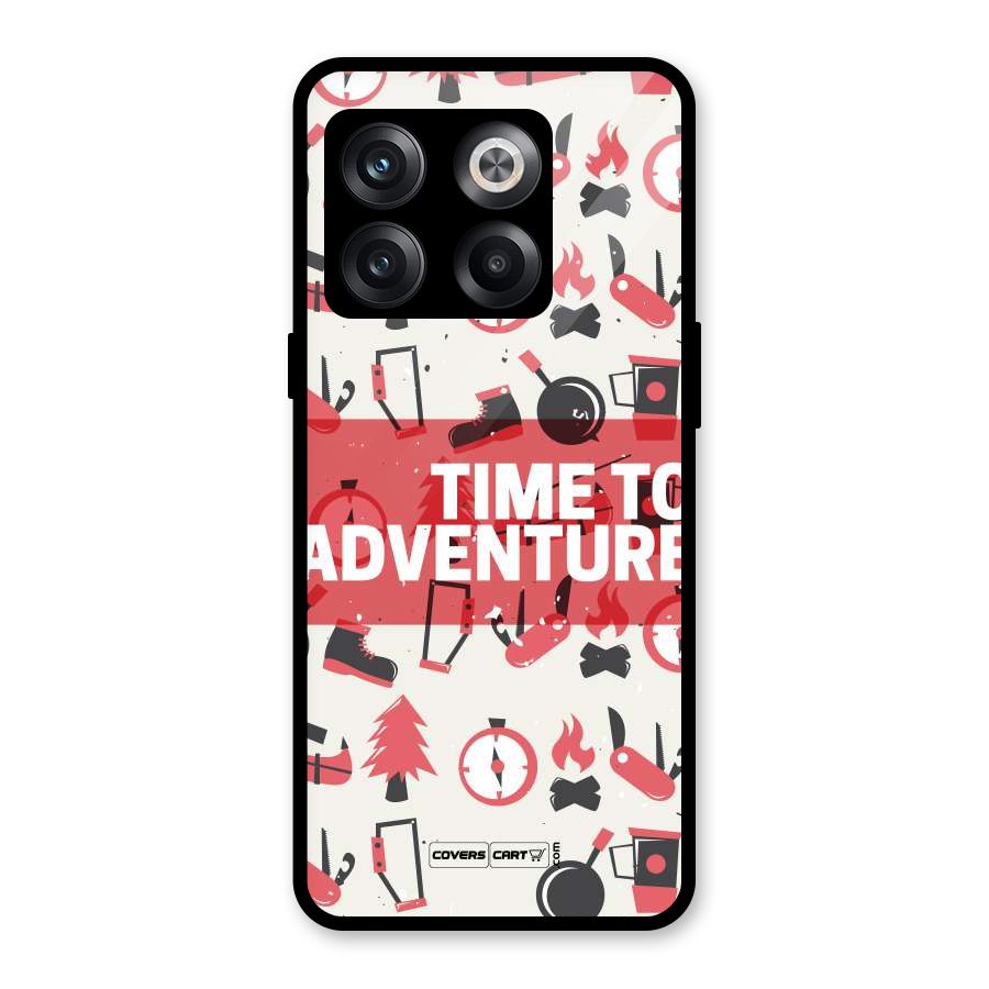 Time To Adventure Radiant Red Glass Back Case for OnePlus 10T