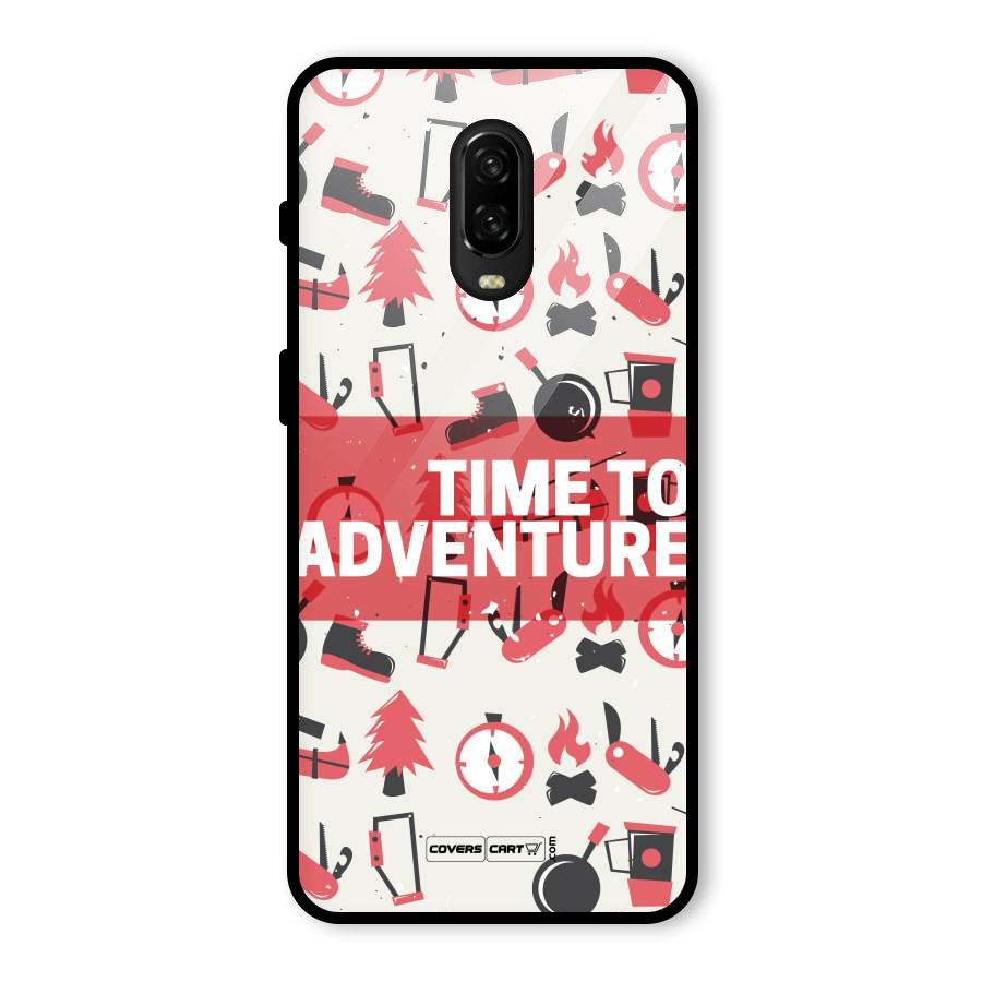 Time To Adventure Radiant Red Glass Back Case for OnePlus 6T