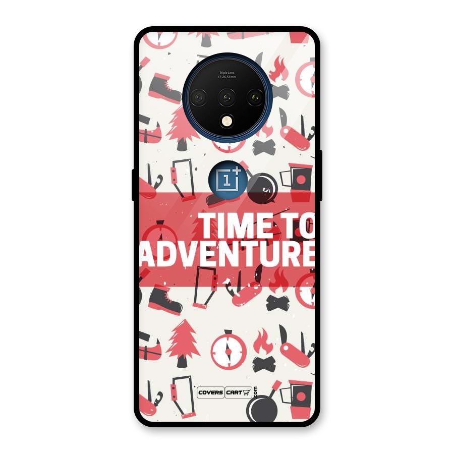 Time To Adventure Radiant Red Glass Back Case for OnePlus 7T