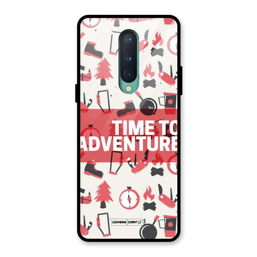 Time To Adventure Radiant Red Glass Back Case for OnePlus 8