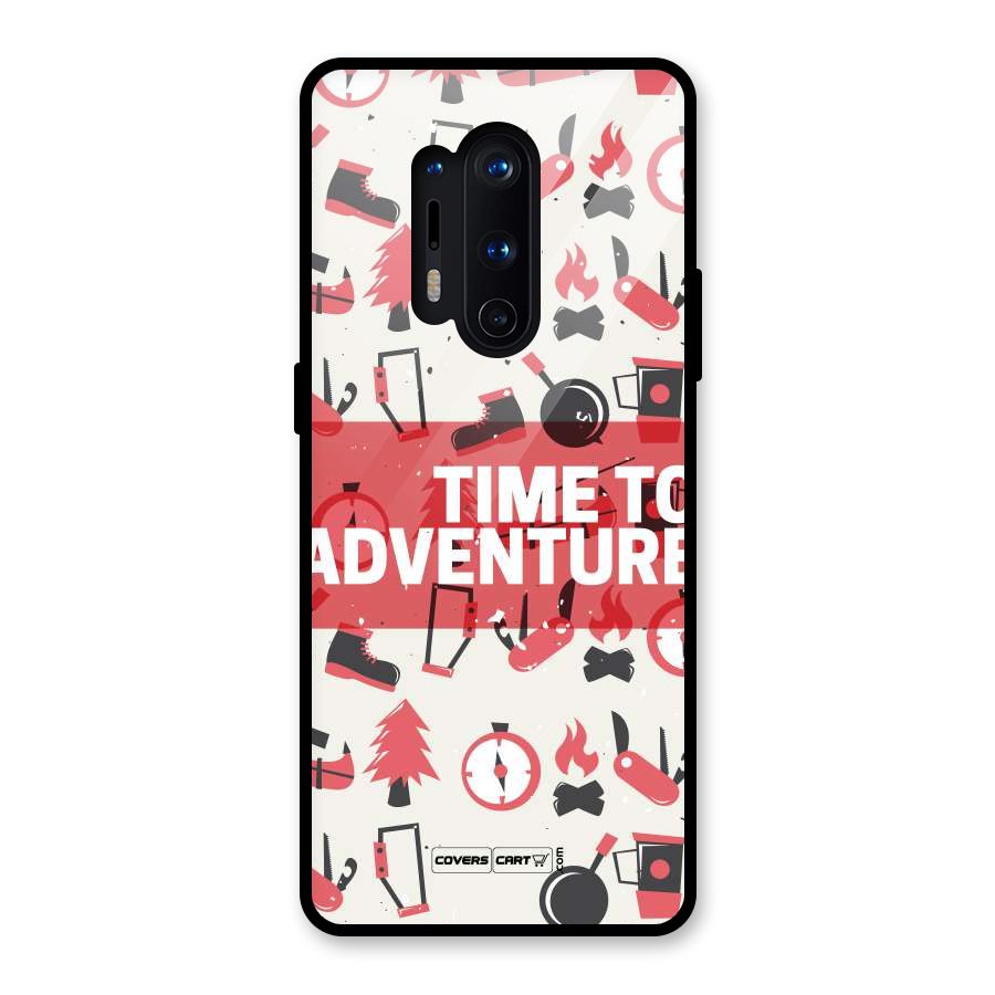 Time To Adventure Radiant Red Glass Back Case for OnePlus 8 Pro