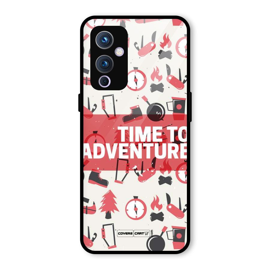 Time To Adventure Radiant Red Glass Back Case for OnePlus 9