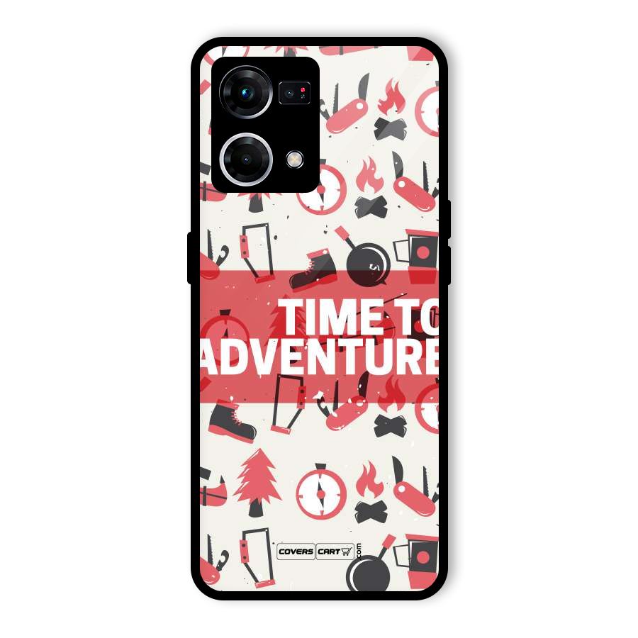 Time To Adventure Radiant Red Glass Back Case for Oppo F21s Pro 4G