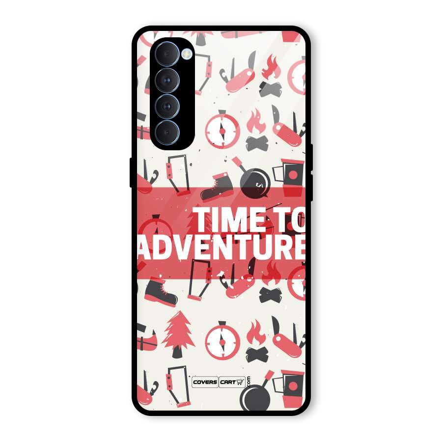 Time To Adventure Radiant Red Glass Back Case for Oppo Reno4 Pro