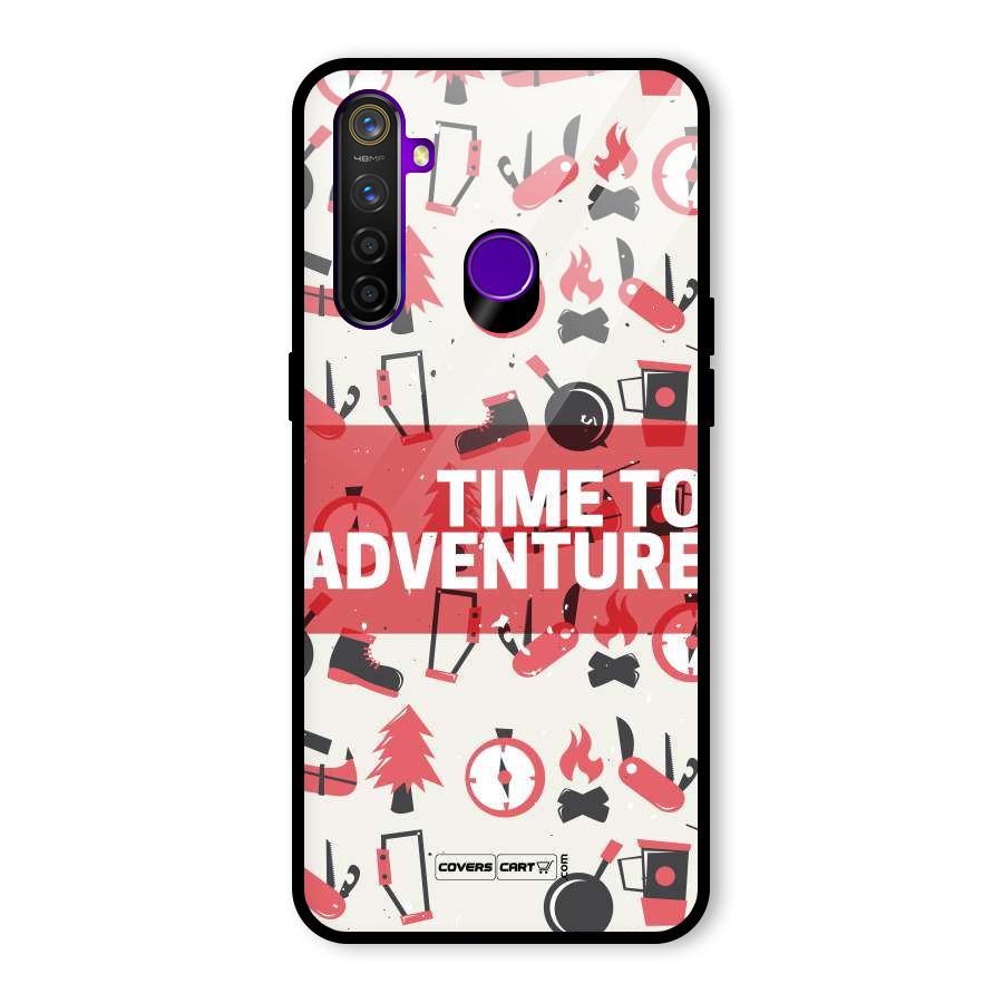 Time To Adventure Radiant Red Glass Back Case for Realme 5 Pro