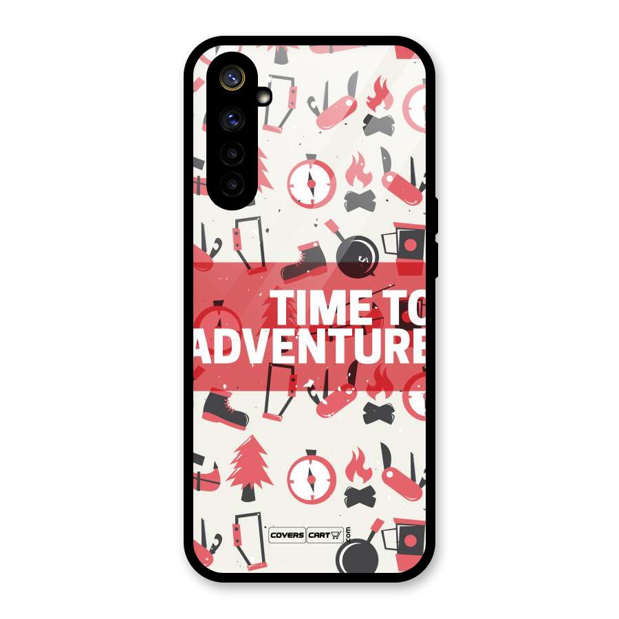 Time To Adventure Radiant Red Glass Back Case for Realme 6