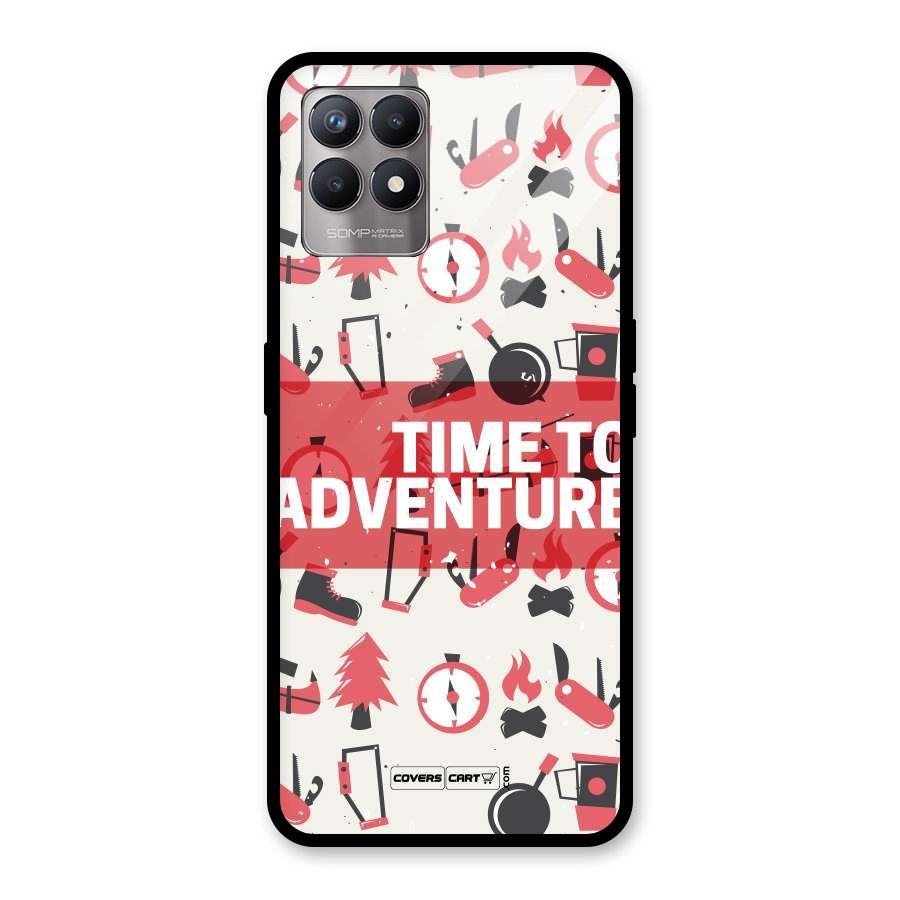 Time To Adventure Radiant Red Glass Back Case for Realme 8i