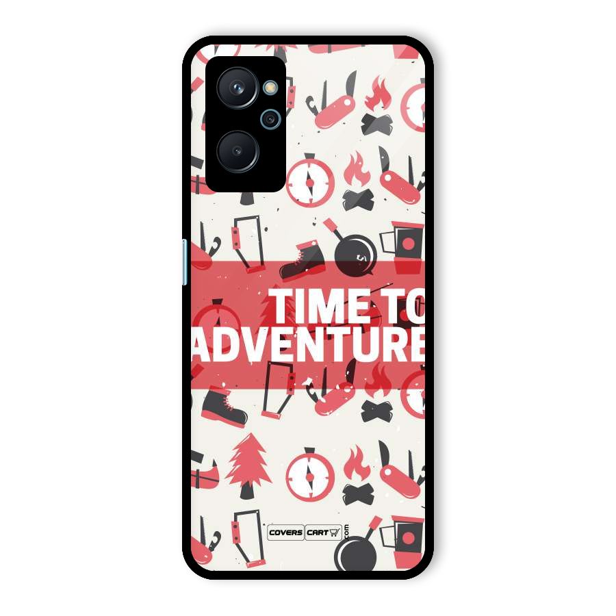 Time To Adventure Radiant Red Glass Back Case for Realme 9i