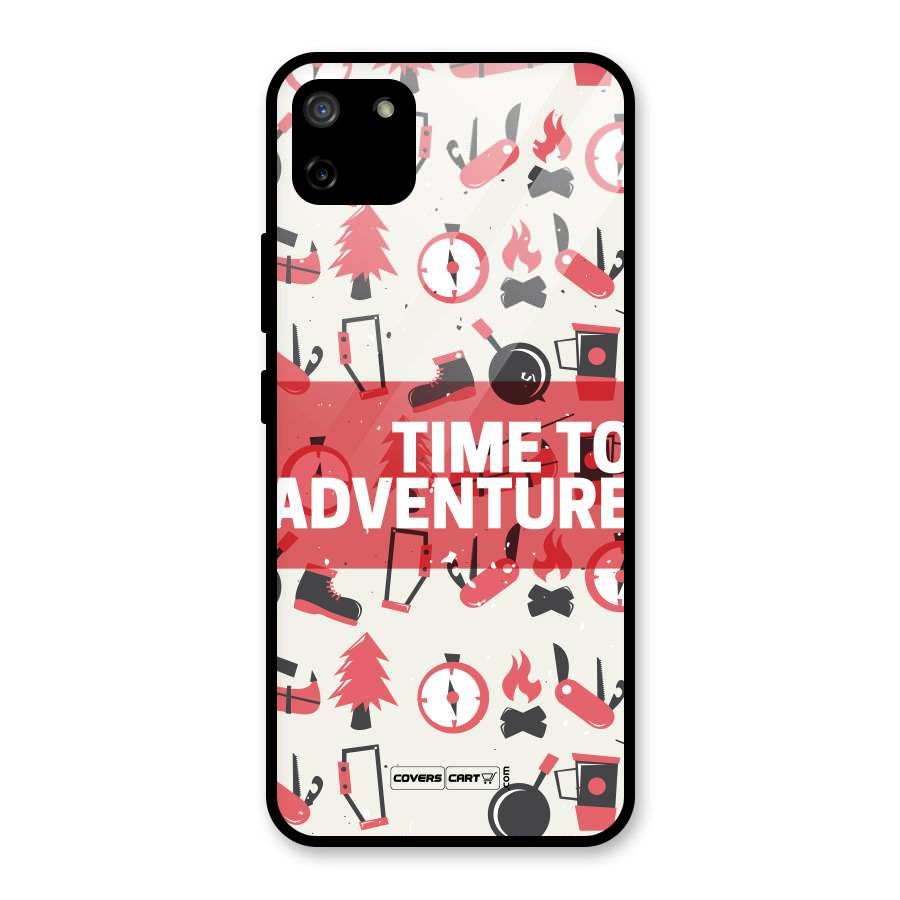 Time To Adventure Radiant Red Glass Back Case for Realme C11