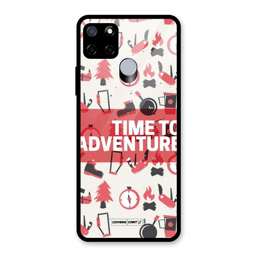 Time To Adventure Radiant Red Glass Back Case for Realme C15