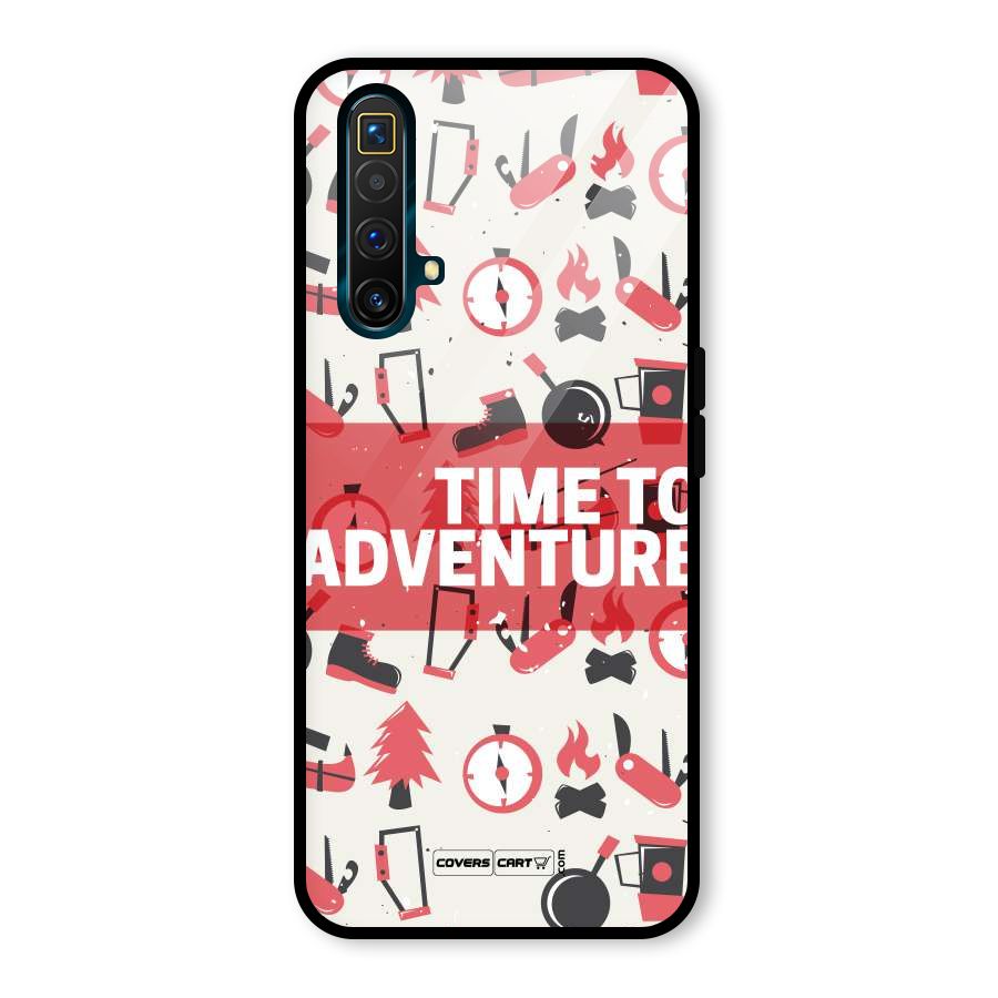 Time To Adventure Radiant Red Glass Back Case for Realme X3