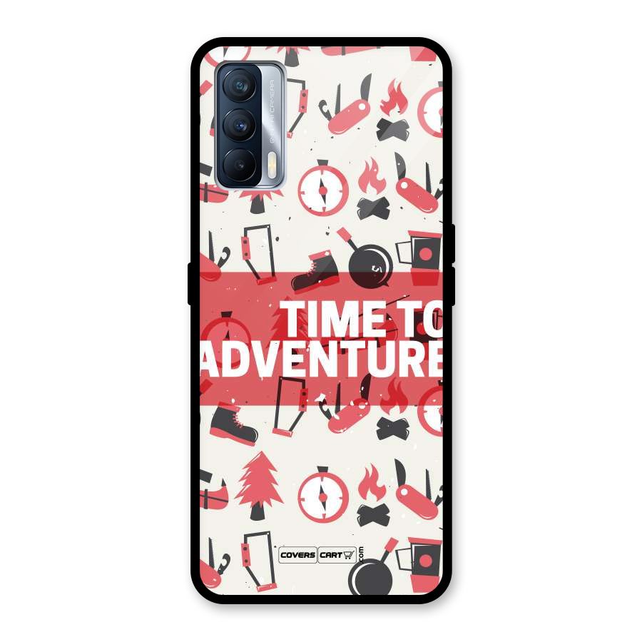 Time To Adventure Radiant Red Glass Back Case for Realme X7