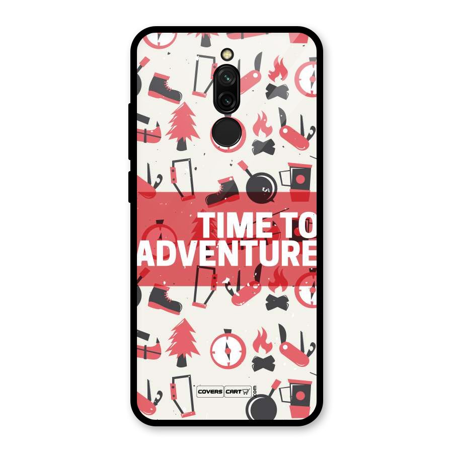 Time To Adventure Radiant Red Glass Back Case for Redmi 8