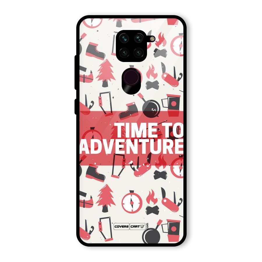 Time To Adventure Radiant Red Glass Back Case for Redmi Note 9