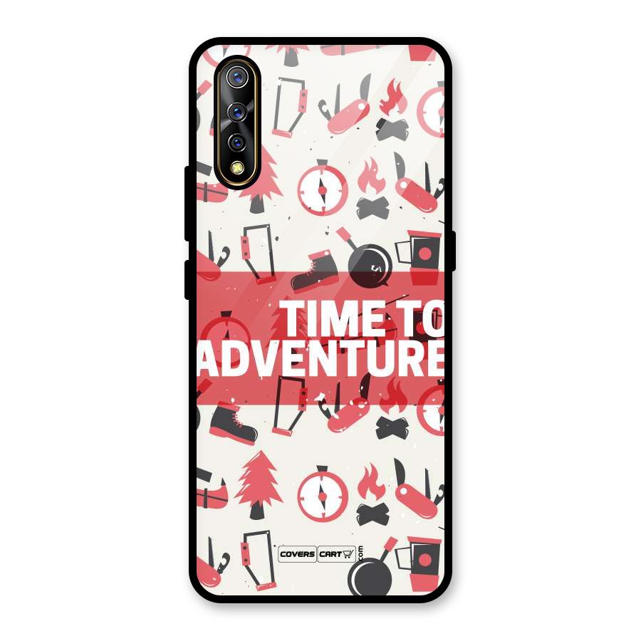 Time To Adventure Radiant Red Glass Back Case for Vivo S1