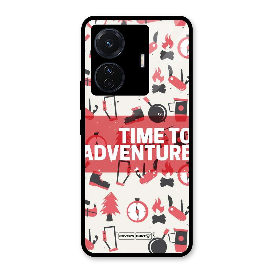 Time To Adventure Radiant Red Glass Back Case for Vivo T1 Pro
