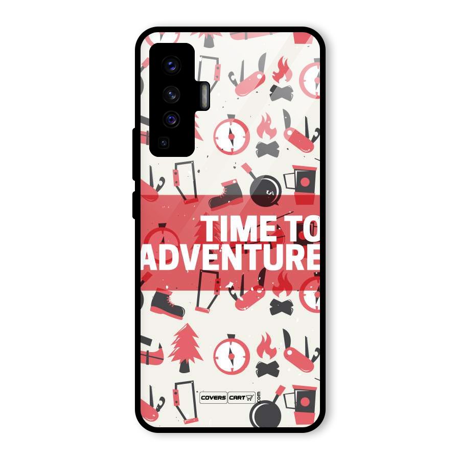 Time To Adventure Radiant Red Glass Back Case for Vivo X50