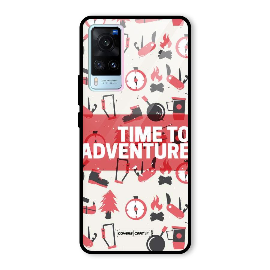 Time To Adventure Radiant Red Glass Back Case for Vivo X60