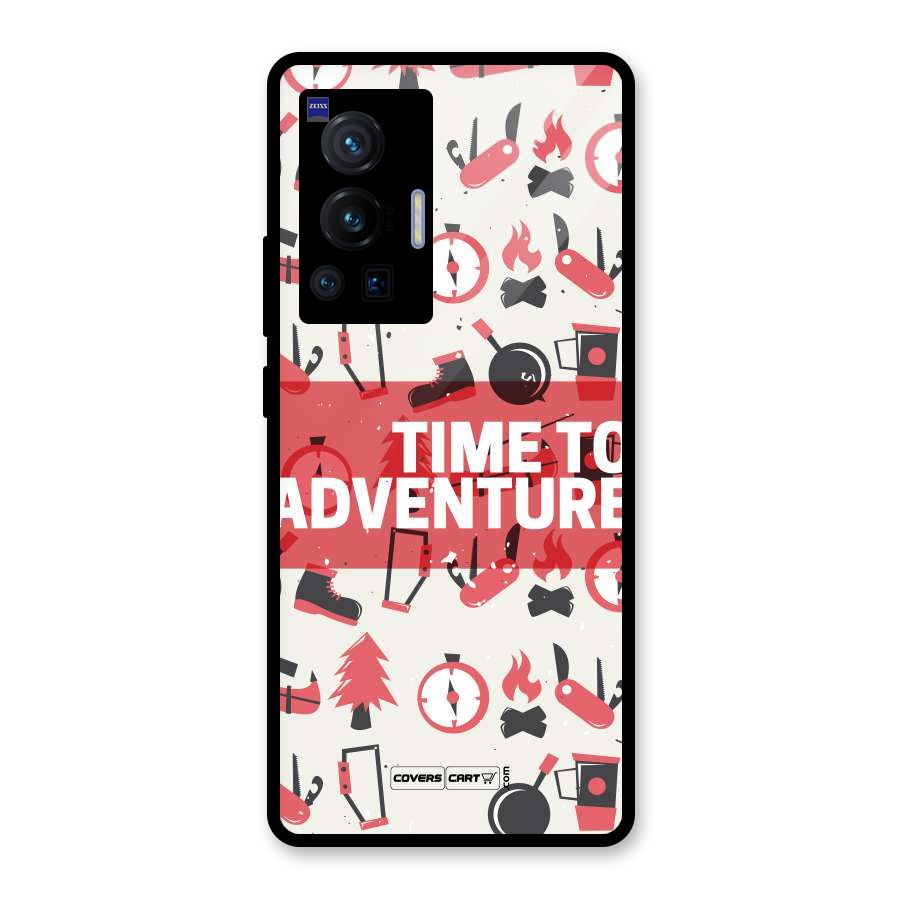 Time To Adventure Radiant Red Glass Back Case for Vivo X70 Pro