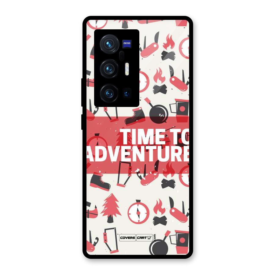 Time To Adventure Radiant Red Glass Back Case for Vivo X70 Pro Plus