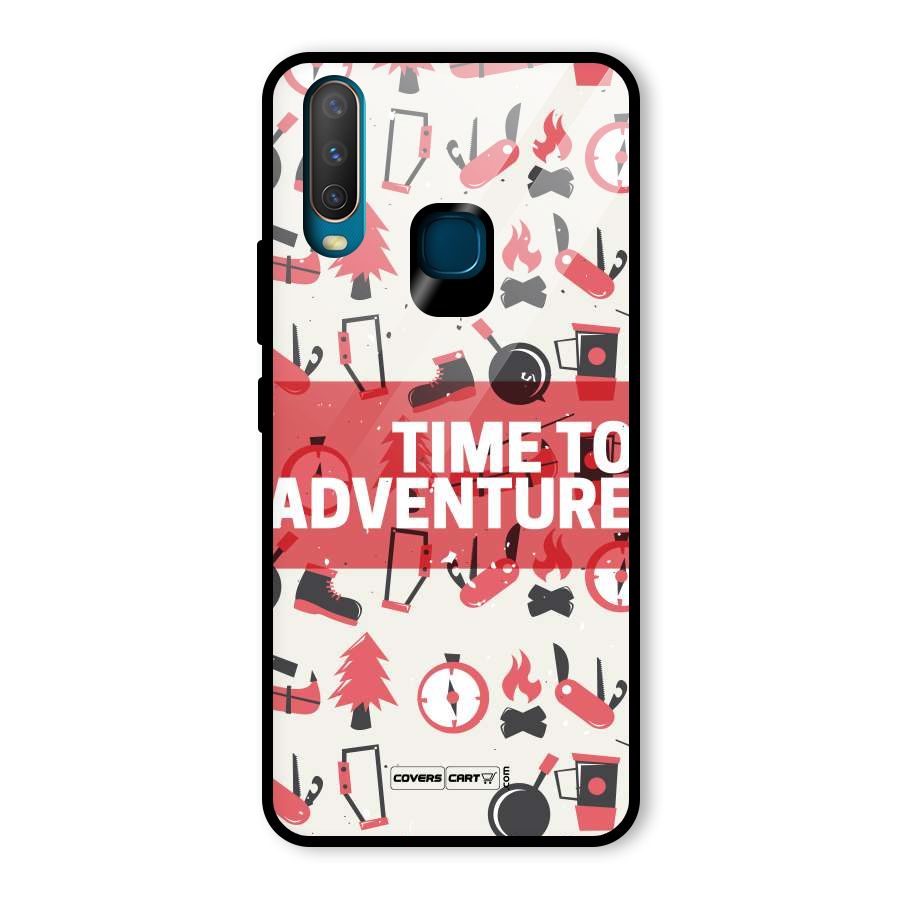 Time To Adventure Radiant Red Glass Back Case for Vivo Y15