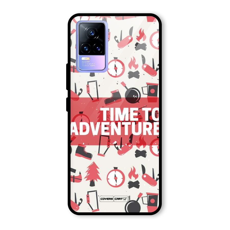 Time To Adventure Radiant Red Glass Back Case for Vivo Y73