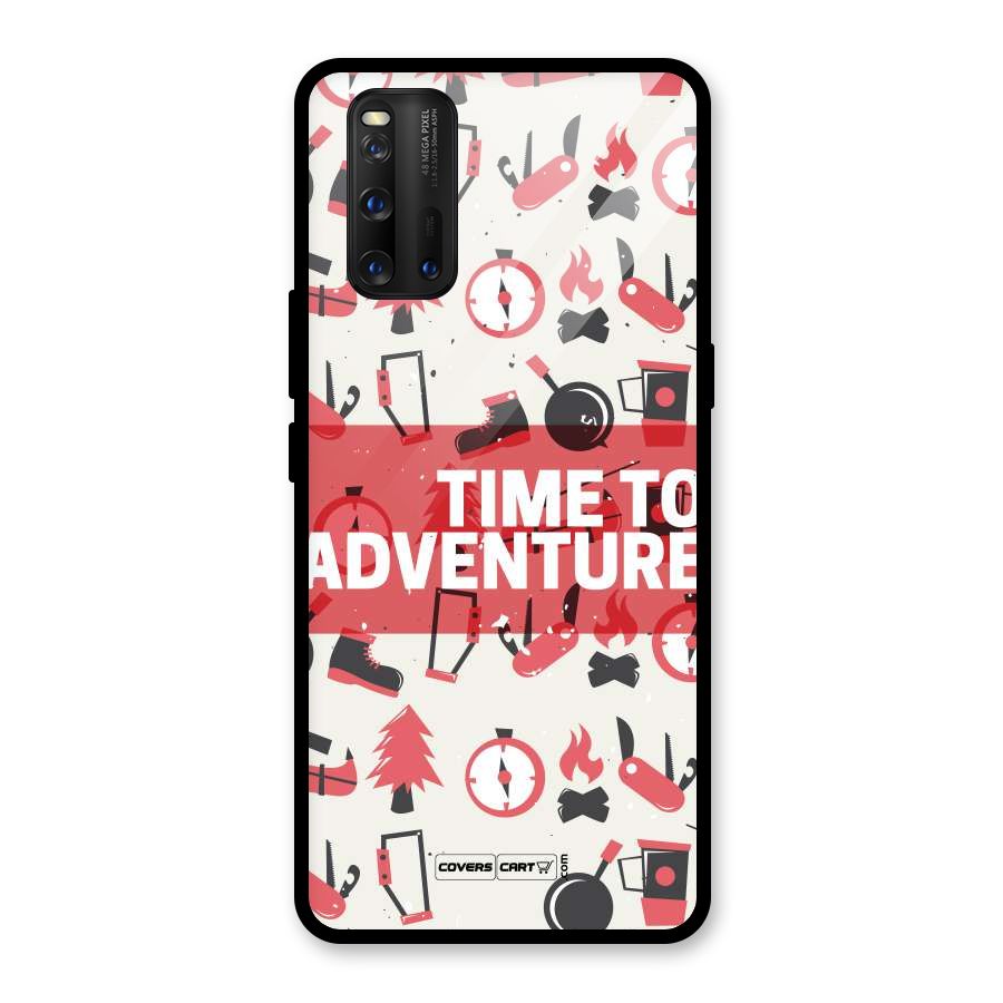 Time To Adventure Radiant Red Glass Back Case for Vivo iQOO 3