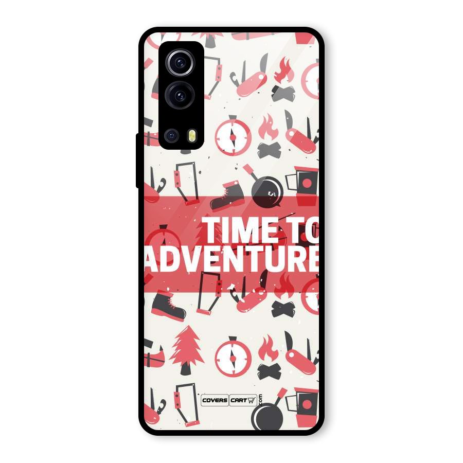 Time To Adventure Radiant Red Glass Back Case for Vivo iQOO Z3