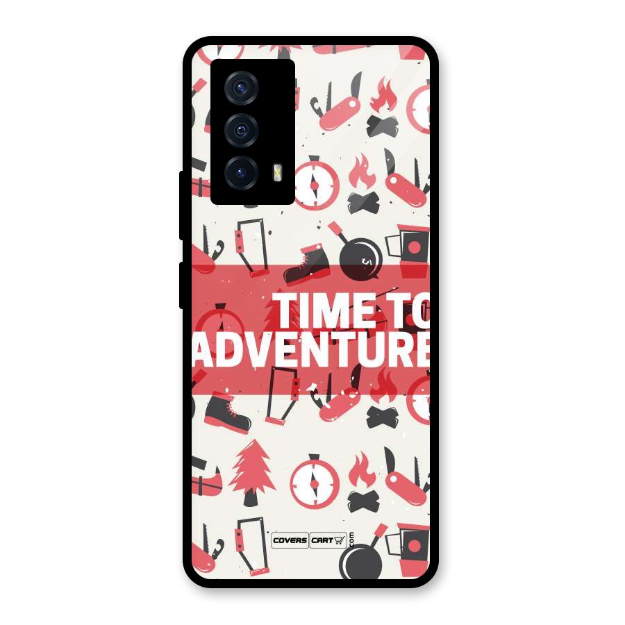 Time To Adventure Radiant Red Glass Back Case for Vivo iQOO Z5