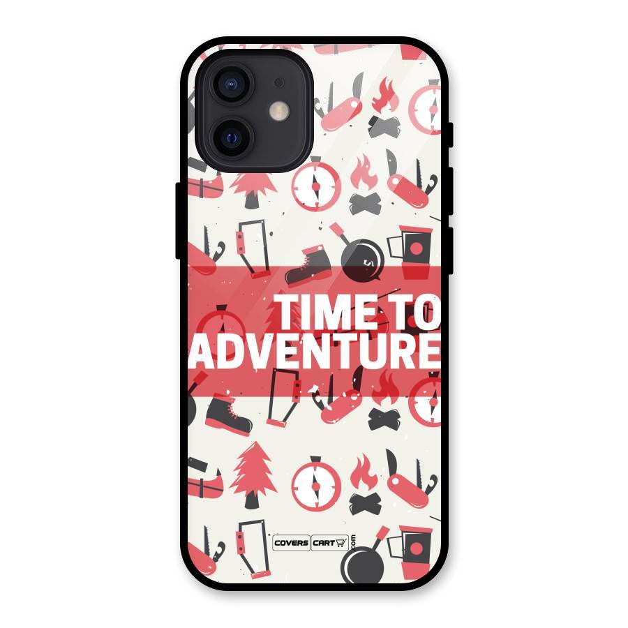 Time To Adventure Radiant Red Glass Back Case for iPhone 12