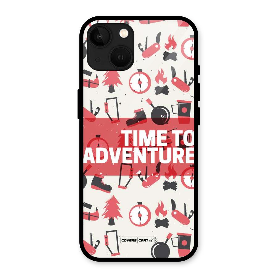Time To Adventure Radiant Red Glass Back Case for iPhone 13