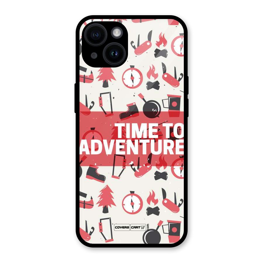Time To Adventure Radiant Red Glass Back Case for iPhone 14