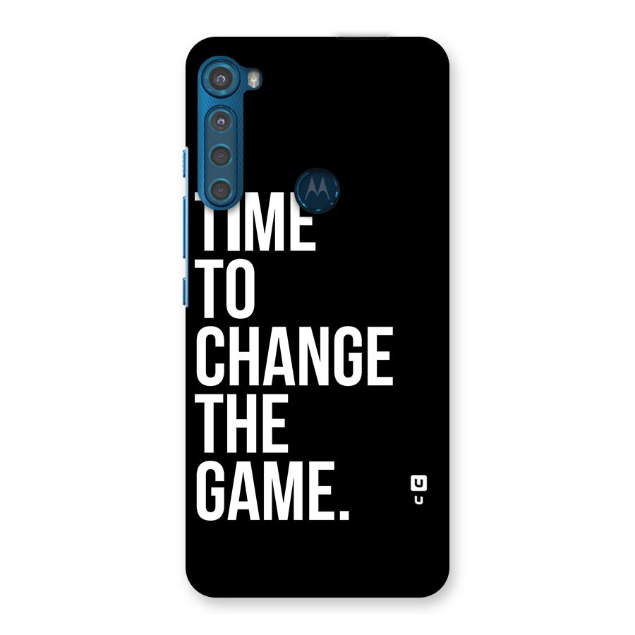 Time to Change the Game Back Case for Motorola One Fusion Plus