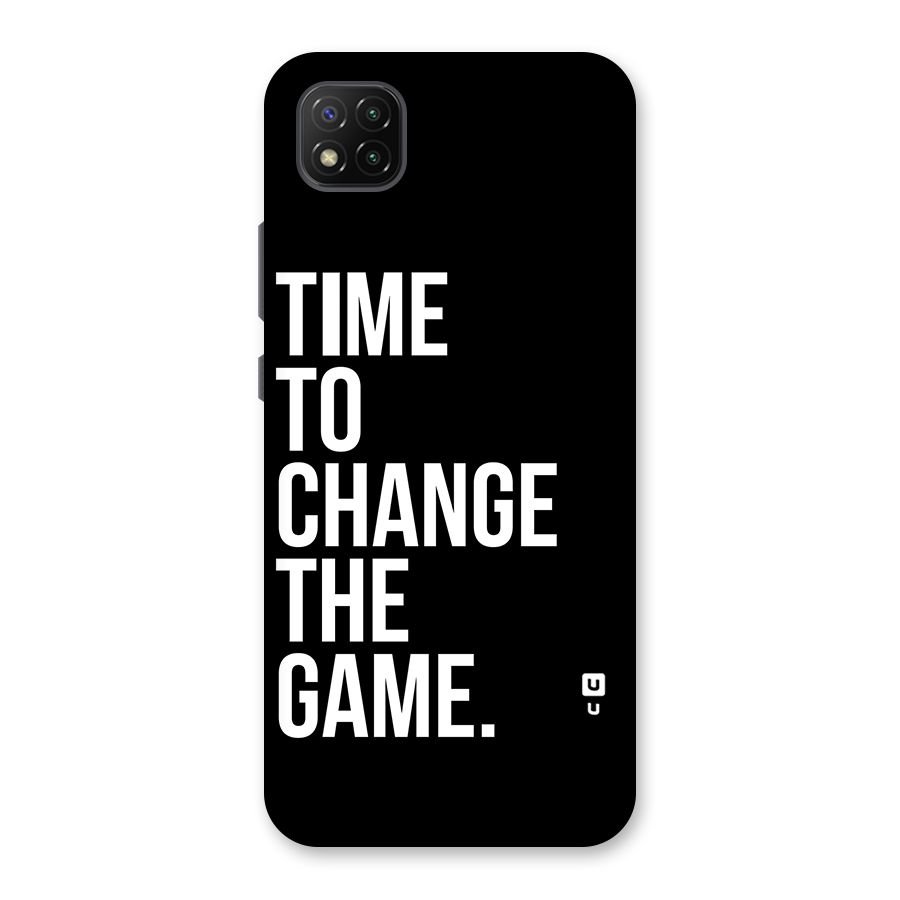 Time to Change the Game Back Case for Poco C3