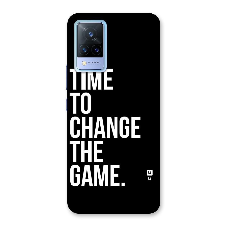 Time to Change the Game Back Case for Vivo V21 5G