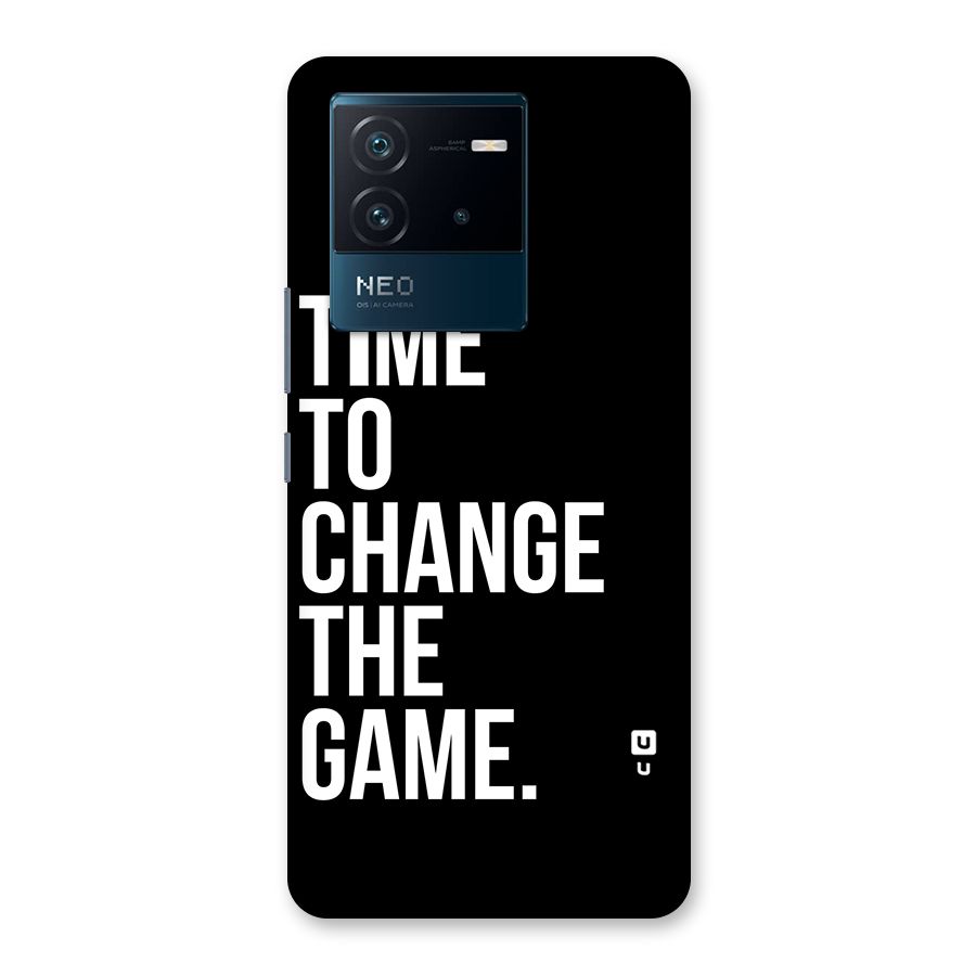 Time to Change the Game Back Case for Vivo iQOO Neo 6 5G