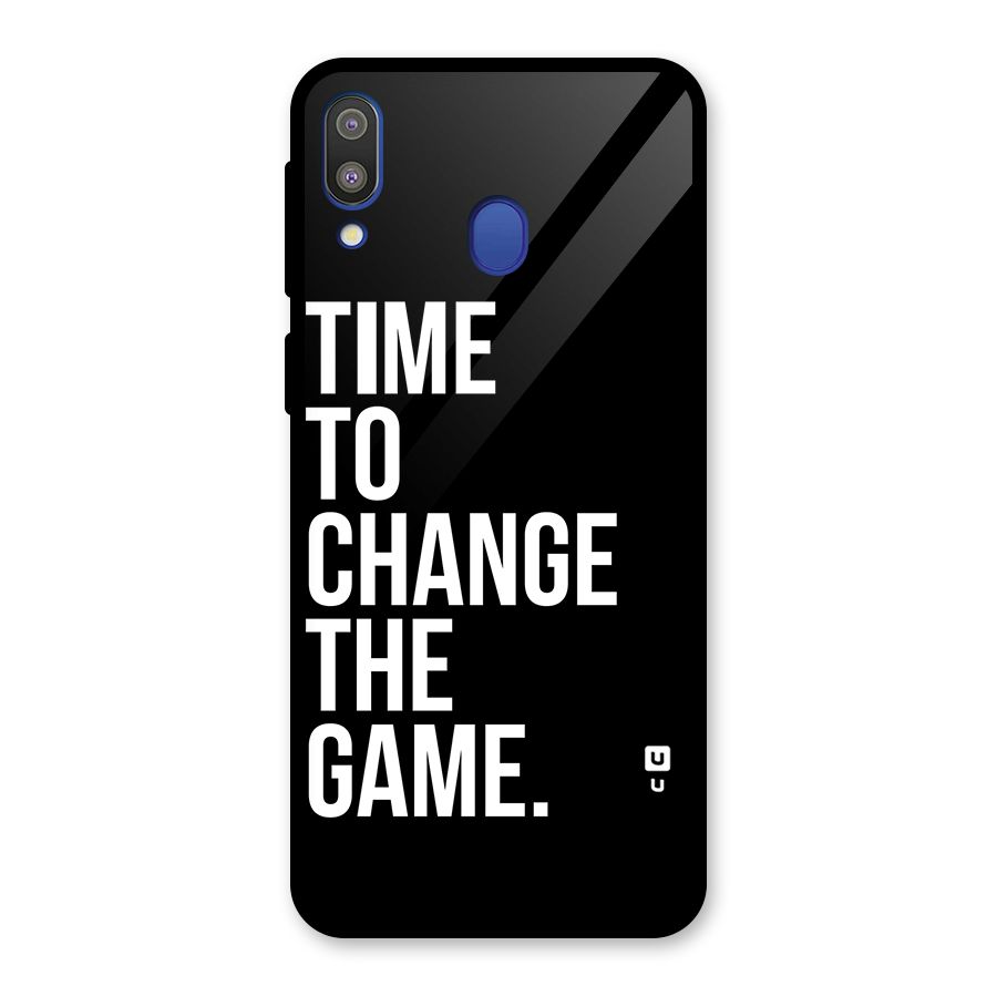 Time to Change the Game Glass Back Case for Galaxy M20
