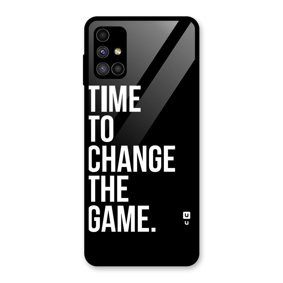 Time to Change the Game Glass Back Case for Galaxy M51