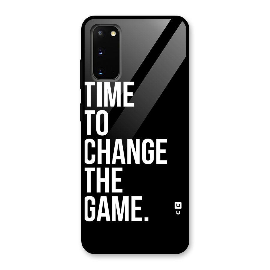 Time to Change the Game Glass Back Case for Galaxy S20