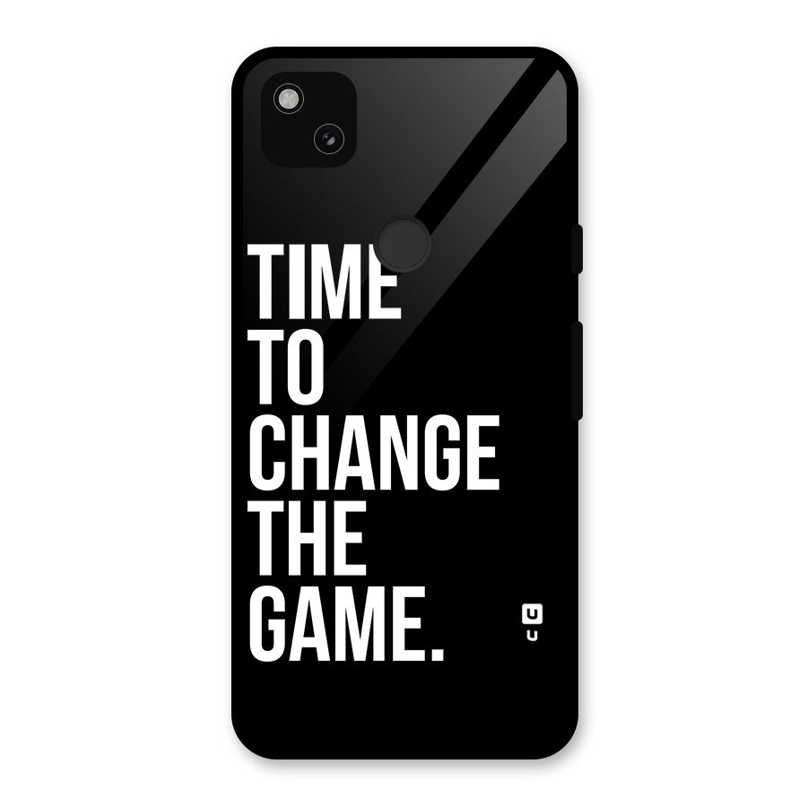 Time to Change the Game Glass Back Case for Google Pixel 4a