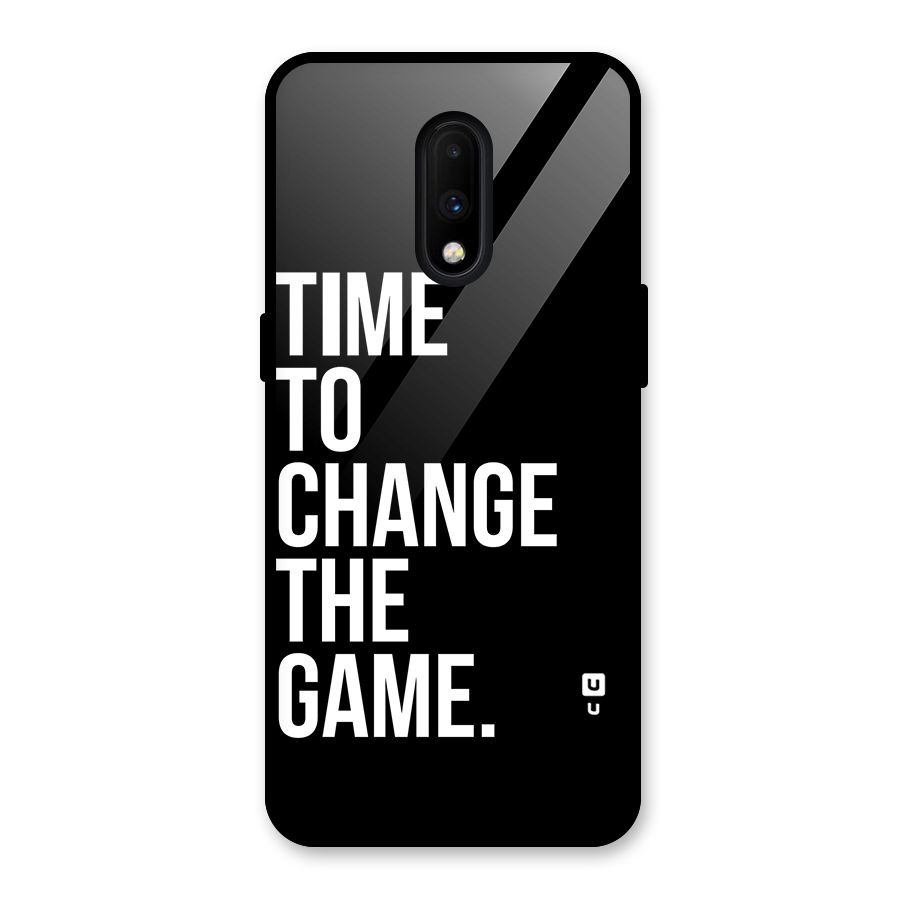 Time to Change the Game Glass Back Case for OnePlus 7